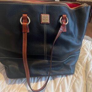 Dooney & Bourke Black and Brown Tote